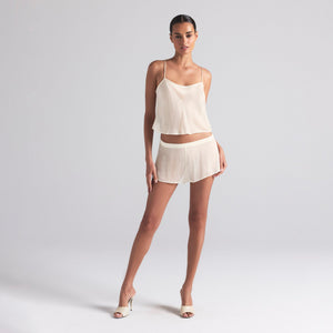 SKIMS ROMANCE CAMI AND SHORT SET | IVORY