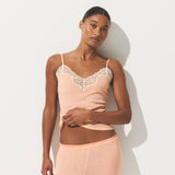 SHEER RIB LACE CAMI | VILLA