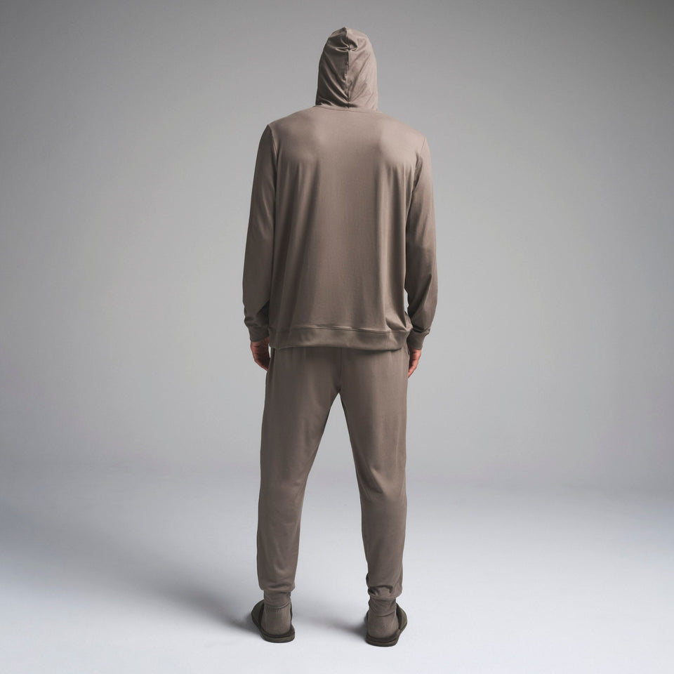 OUTDOOR JERSEY MENS CLASSIC HOODIE | TRUFFLE