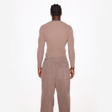FITS EVERYBODY MENS SLIM LONG SLEEVE T-SHIRT | UMBER