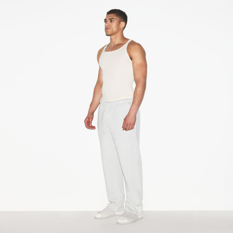 SKIMS COTTON MENS RIB TANK 3-PACK | ECRU RUSSET MULTI