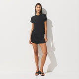 SHEER JERSEY T-SHIRT | SOOT