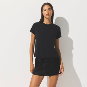SHEER JERSEY T-SHIRT | SOOT