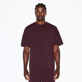 JERSEY LOUNGE MENS OVERSIZED T-SHIRT | CURRANT