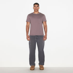 SKIMS COTTON MENS CLASSIC T-SHIRT | ZINC
