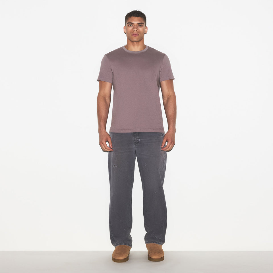 SKIMS COTTON MENS CLASSIC T-SHIRT | ZINC