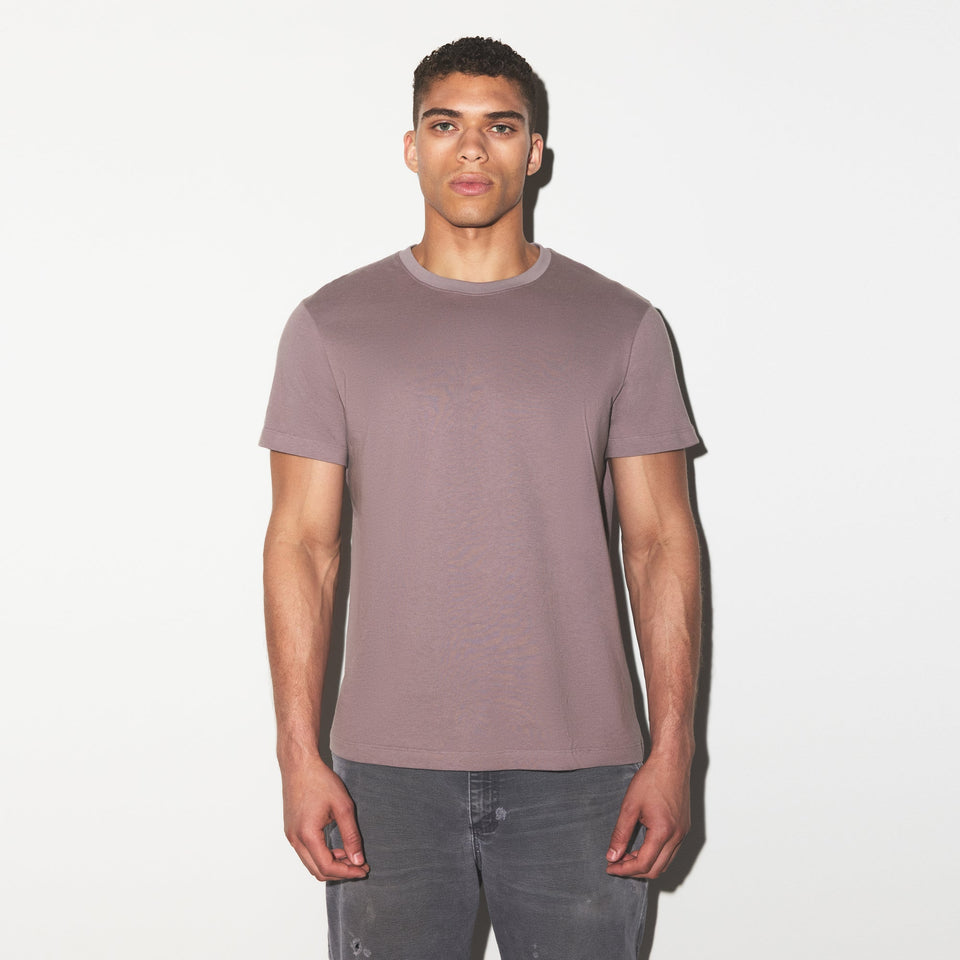 SKIMS COTTON MENS CLASSIC T-SHIRT | ZINC