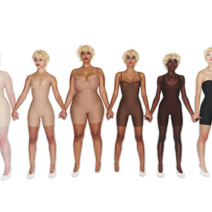 SKIMS BODY CORE SCULPT UNDERWIRE MID THIGH BODYSUIT | ONYX